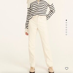 J Crew Slouchy boyfriend jean in ecru